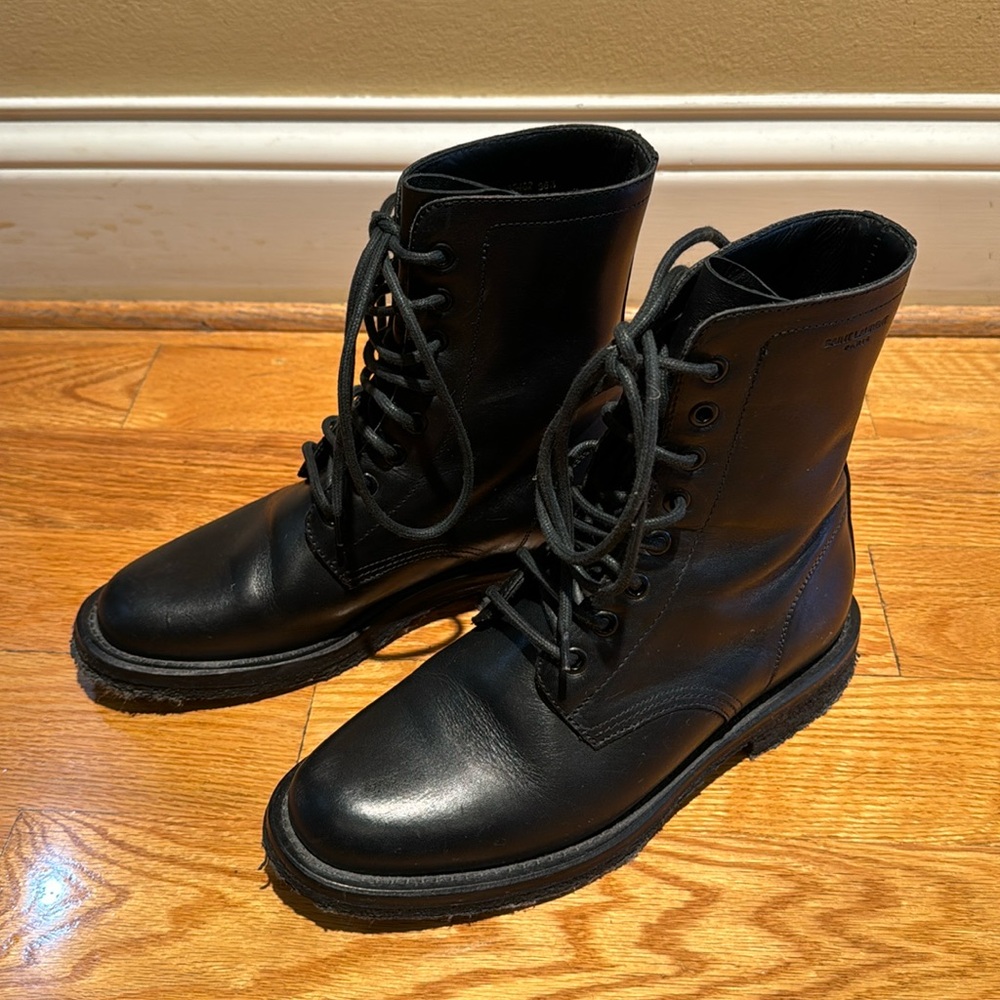 Leather Saint Laurent Boots